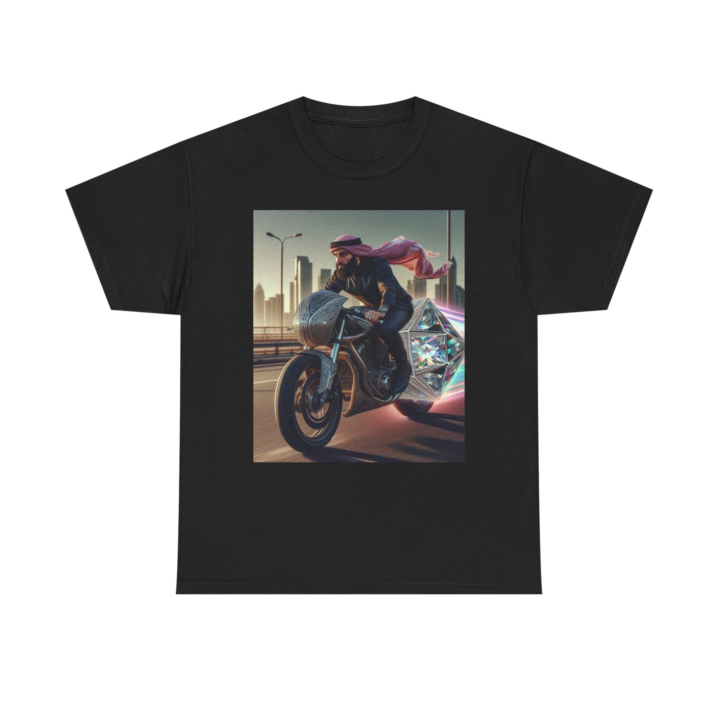 Adventure Inspired Unisex Heavy Cotton Tee - Urban Biker Design