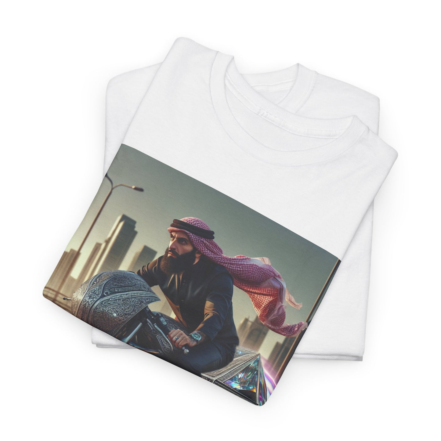 Adventure Inspired Unisex Heavy Cotton Tee - Urban Biker Design