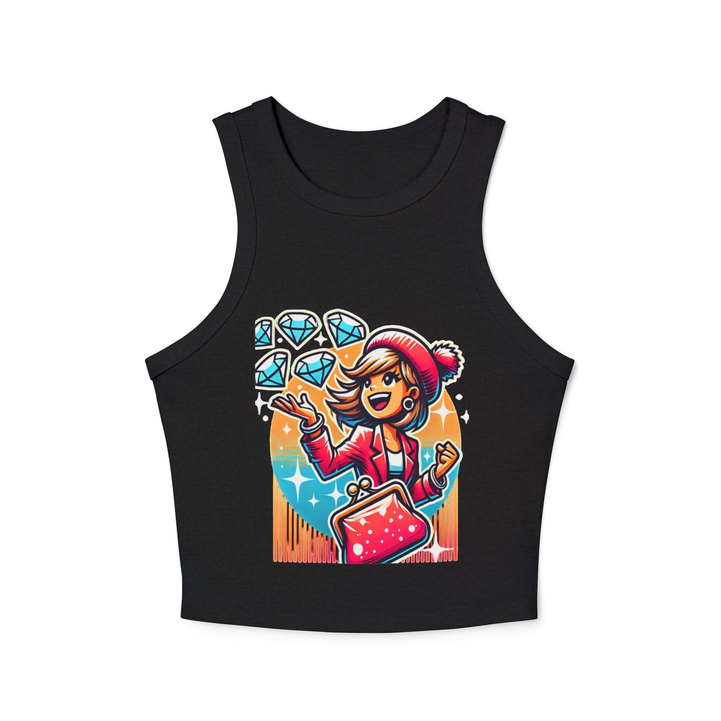 Women's Micro Rib Racer Tank Top