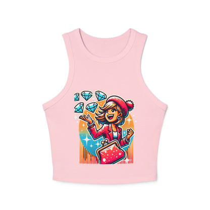 Women's Micro Rib Racer Tank Top