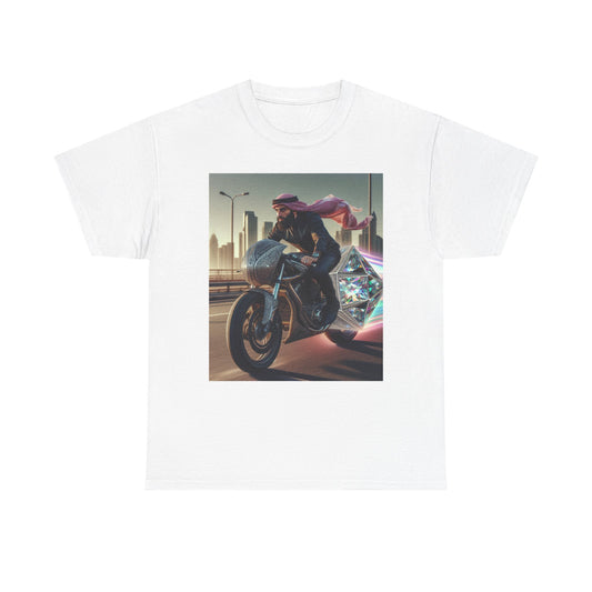 Adventure Inspired Unisex Heavy Cotton Tee - Urban Biker Design