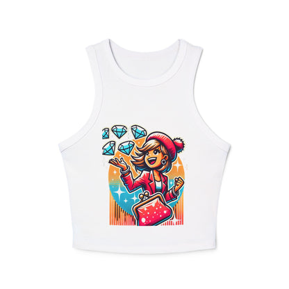 Women's Micro Rib Racer Tank Top