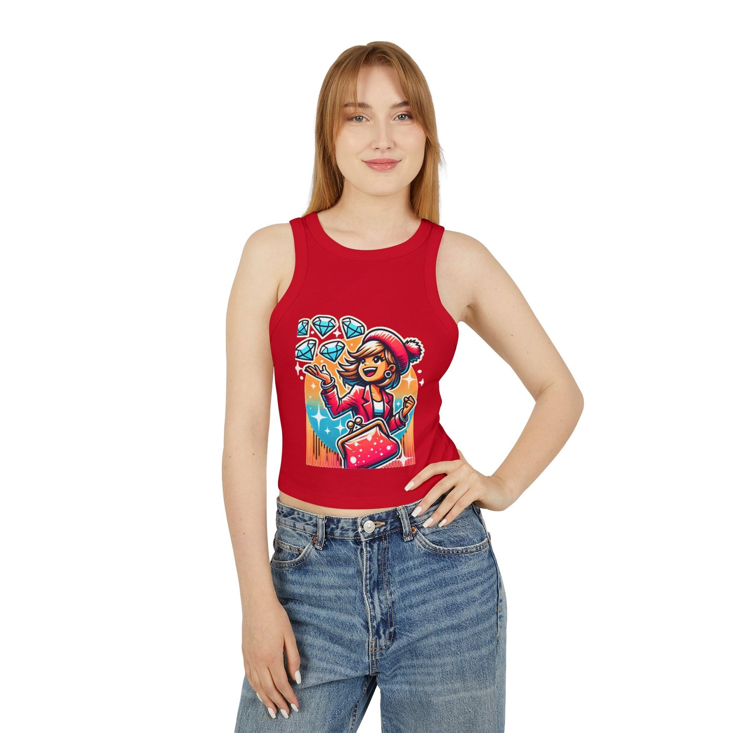 Women's Micro Rib Racer Tank Top
