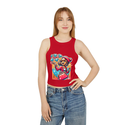 Women's Micro Rib Racer Tank Top
