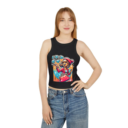 Women's Micro Rib Racer Tank Top
