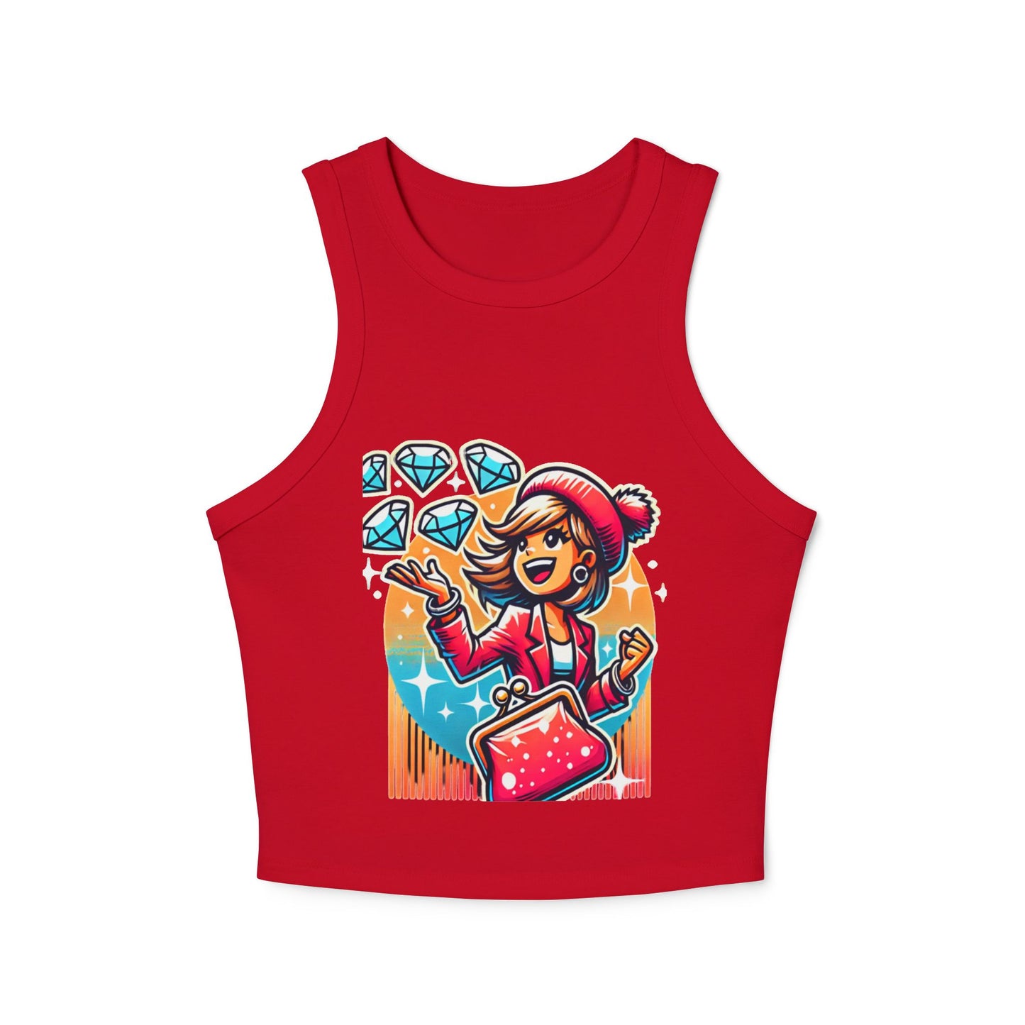 Women's Micro Rib Racer Tank Top
