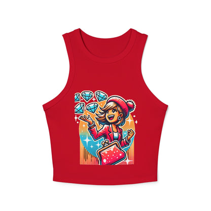 Women's Micro Rib Racer Tank Top